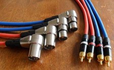 4x4,0 Meter XLR Cinch-Kabel