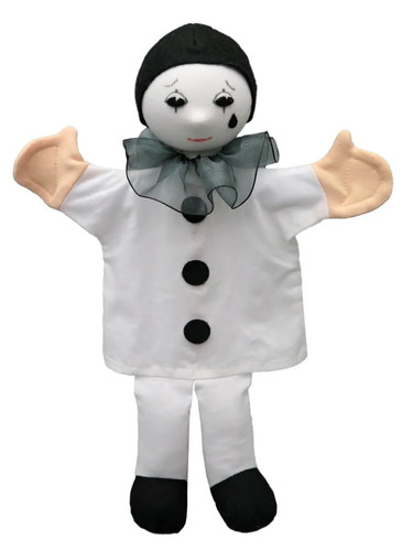 Handpuppe pierrot 32cm - handpuppe,