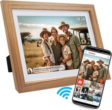 Frameo 10,1 Zoll WiFi Digitaler Bilderrahmen 1280x800 HD IPS Touchscreen Foto DE