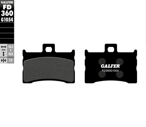 Halbsinter bremsbeläge galfer - bremsbeläge,