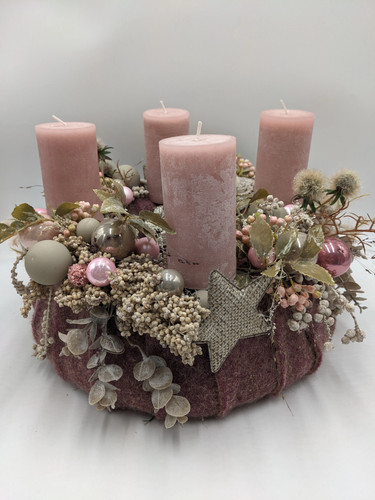 Adventskranz kugel stern - kugel,