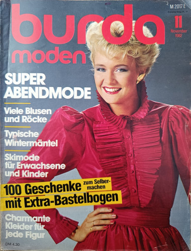 Burda moden november 1982 - november,