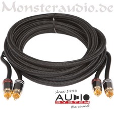 Audio System Z-PRO 2,5m High-End-Cinchkabel Metallstecker Auto-Hifi-Cinch 250cm
