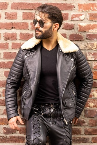Biker lederjacke für männer - für,