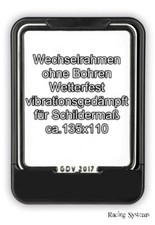 Wechselrahmen  135 x 110 Kennzeichenhalter Nummernschildhalter Roller Moped Mofa