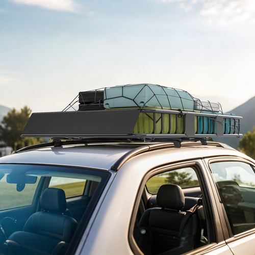 Homcom dachkorb auto - dachkorb,