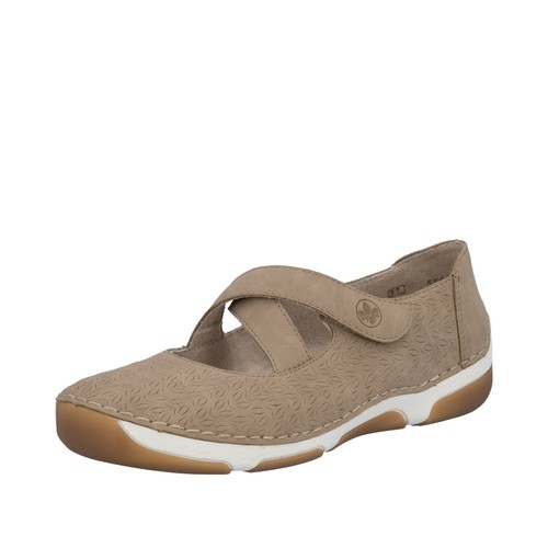 Rieker damen ballerina beige - rieker,