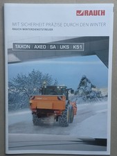 RAUCH Streugeräte Winterdienststreuer Streuer Prospekt Traktor Schlepper Bulldog