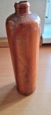 Steingutflasche Antik Vintage Glasiert Keramik