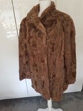 warme modische lammfelljacke/