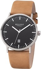 REGENT - Herrenuhr Titan Leder