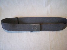 DDR NVA FELDDIENST KOPPEL GRAU GEWEBT MIT KASTENSCHLOSS GRAU GUT ERHALTEN  120cm