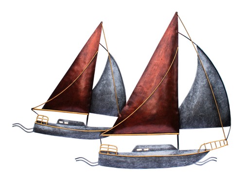 Wanddeko schiff metall - wanddeko,