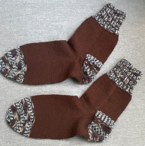 Weiche mehrfarbige wollsocken - ,