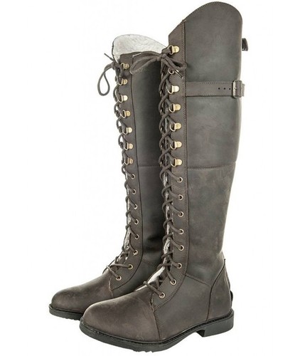 Winterreitstiefel aus leder - winterreitstiefel,
