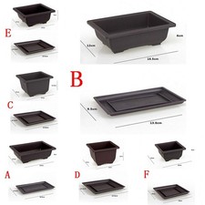 Home Blumentöpfe Becken Blume Bonsai Pflanzschale eckig Baumschule Kasten Schal