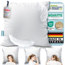 LEOSARA® 100% Federkissen Kopfkissen Kissen 80x80 cm