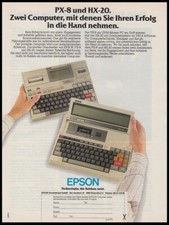Epson PX-8 & HX-20 - Reklame Werbeanzeige Original-Werbung 1984