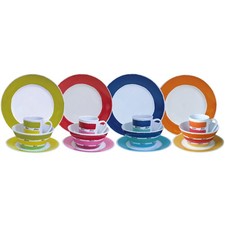 4 Personen Camping Picknick Geschirrset Geschirr Melamin Campinggeschirr BT