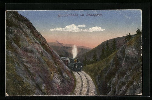 Brockenbahn drängetal - brockenbahn, im