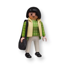 Playmobil Figur Frau Stadtleben Weste Handtasche Kleidung Alltag Einkauf Mode