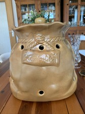 Keramik Landhaus Kartoffelsack ,Aufbewahrungs Behälter Dunkelgelb,28Lx20Bx27H