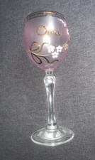 Glas / Schmuckglas / Bohemia / Oma / Goldrand / Handbemalt / Vintage, Retro