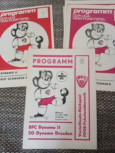 Programmhefte bfc dynamo - 16,