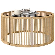 Beistelltisch aus polyrattan - beistelltisch,