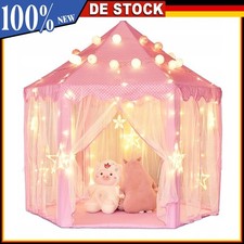 Sechseckiges Prinzessinnenzelt für Kinder – Rosa Spielhaus Indoor & Outdoor