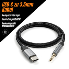 Kabel USB C auf zu Aux 3,5mm