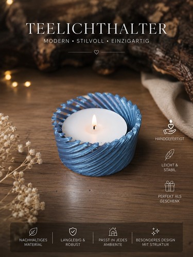 Moderner teelichthalter spiral - moderner,