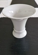KPM Berlin Porzellan Vase weiß, Trompetenform 4  14 cm hoch 