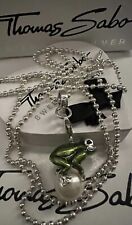 Thomas Sabo Kugel Kette 80 & Frosch Perle Charm Anhänger Rarität Neu