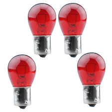 4 Stück 12V 21W PY21W BAU15s ROT Glühlampe Glühbirne Lampe Kugellampe     M59w