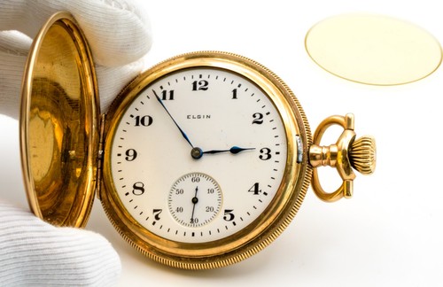 Vintage elgin taschenuhr - elgin,