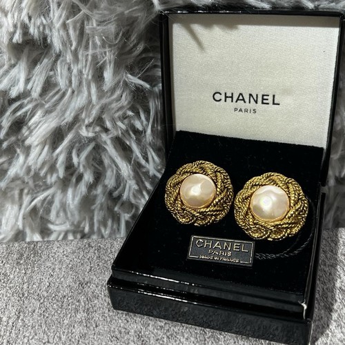 Chanel vintage gold perlen - gold,