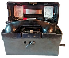 Feldtelefon FF-54 (FF OB/ZB) SEL Bundeswehr ohne Tragegurt funktioniert TOP