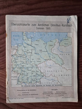 Übersichtskarte zum Amtlichen Omnibus-Kursbuch Sommer 1965