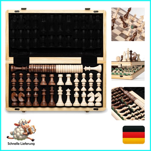 Magnetisches holz schachset - magnetisches, holz-schachset