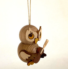 BBH Eulenkind mit Gitarre  Kuhnert 19512 Erzgebirge Geschenk Geburtstag Sammler