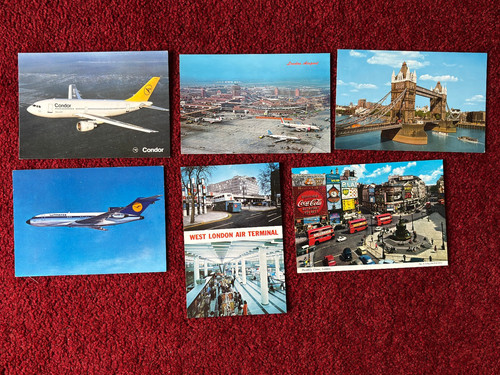 Postkarten london flugzeuge - london,