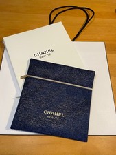 Chanel Beaute Kosmetiktasche und Einkaufstasche / Tragetasche blau/gold  OVP VIP