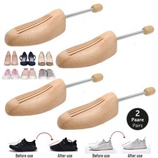 2 Paar Holz Schuhspanner
