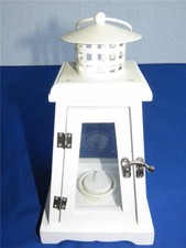 Laterne Holzlaterne Windlicht Landhaus Stil 26 cm Blechdach Weihnachten Deko