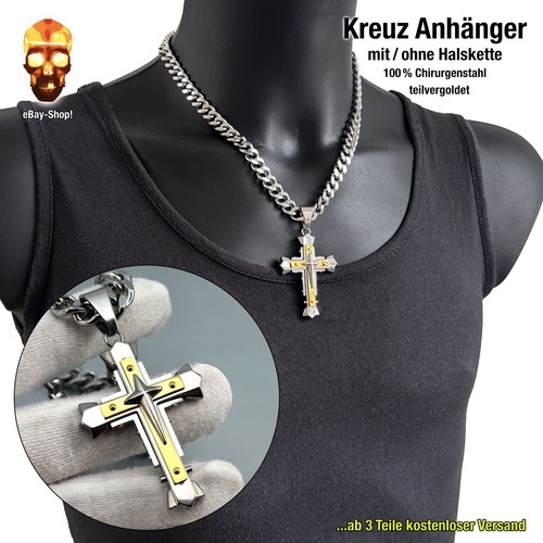 Kreuz anhänger halskette - kreuz,