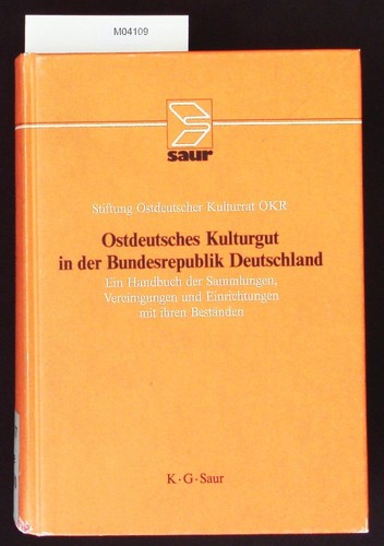 Ostdeutsches kulturgut der - kulturgut, in
