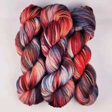 Handgefärbte Sockenwolle 100g