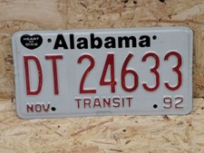NUMMERNSCHILD USA ALABAMA 1992