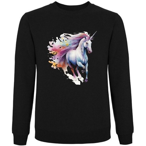 Sweatshirt schwarz einhorn - sweatshirt,